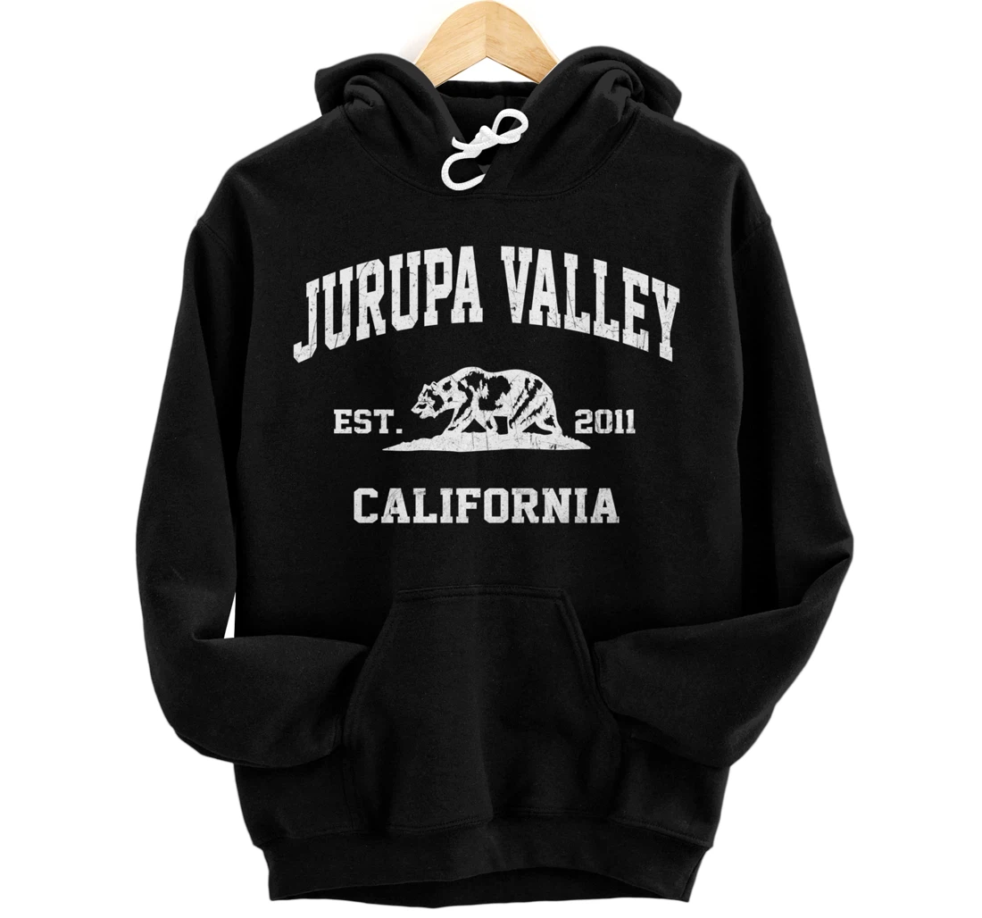 Personalized Jurupa Valley California CA vintage state Athletic style Pullover Hoodie