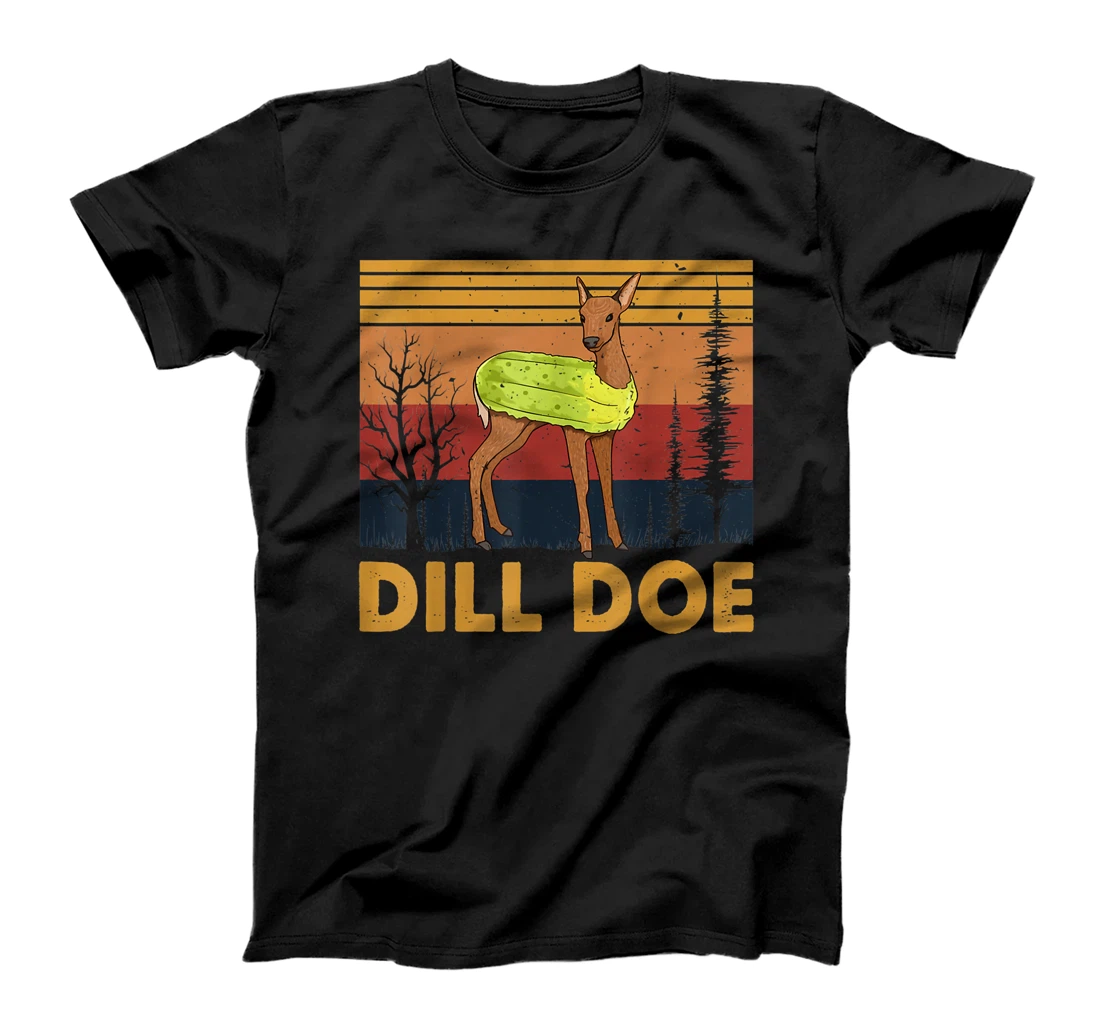 Personalized Funny Pickle Art Men Women Dill Doe Deer Green Dill Pickle T-Shirt, Women T-Shirt