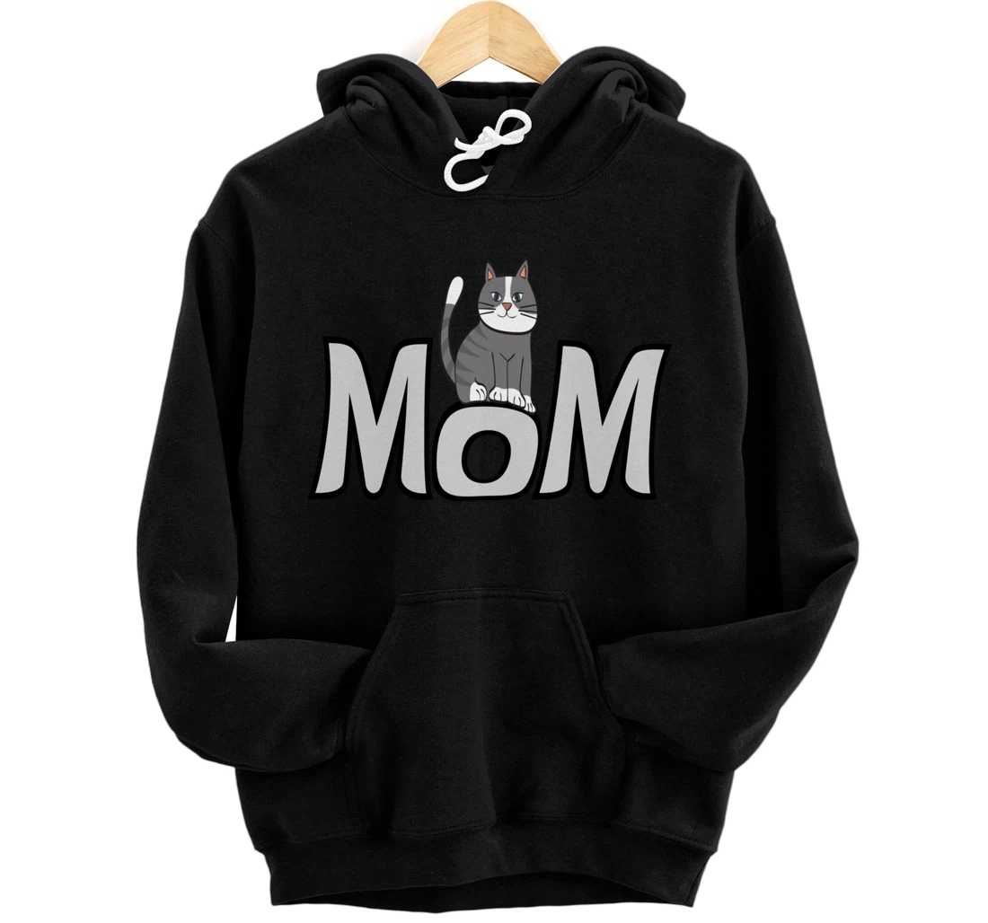 Personalized Cute Cat Mom Cats Pullover Hoodie