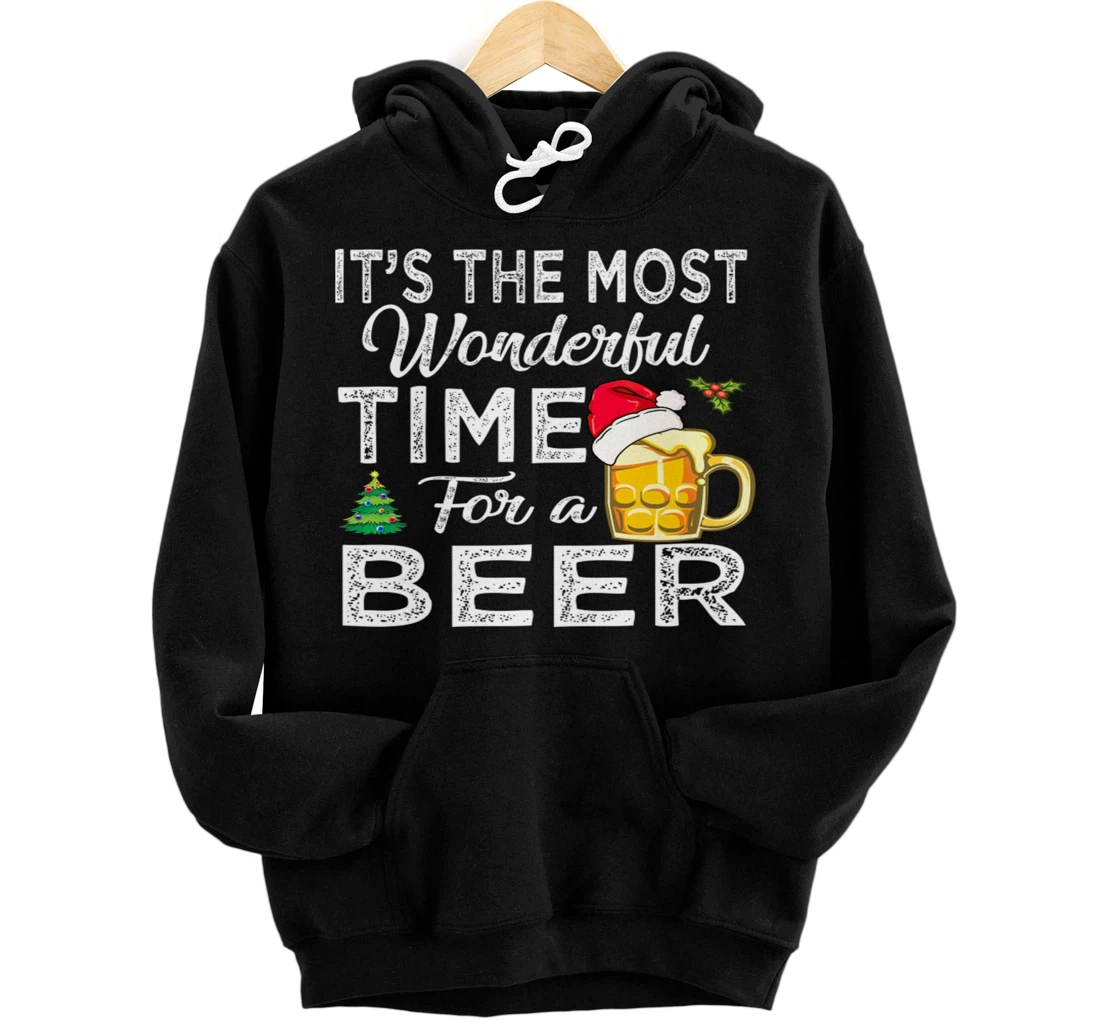 Personalized Its The Most Wonderful Time For A Beer Pullover Hoodie
