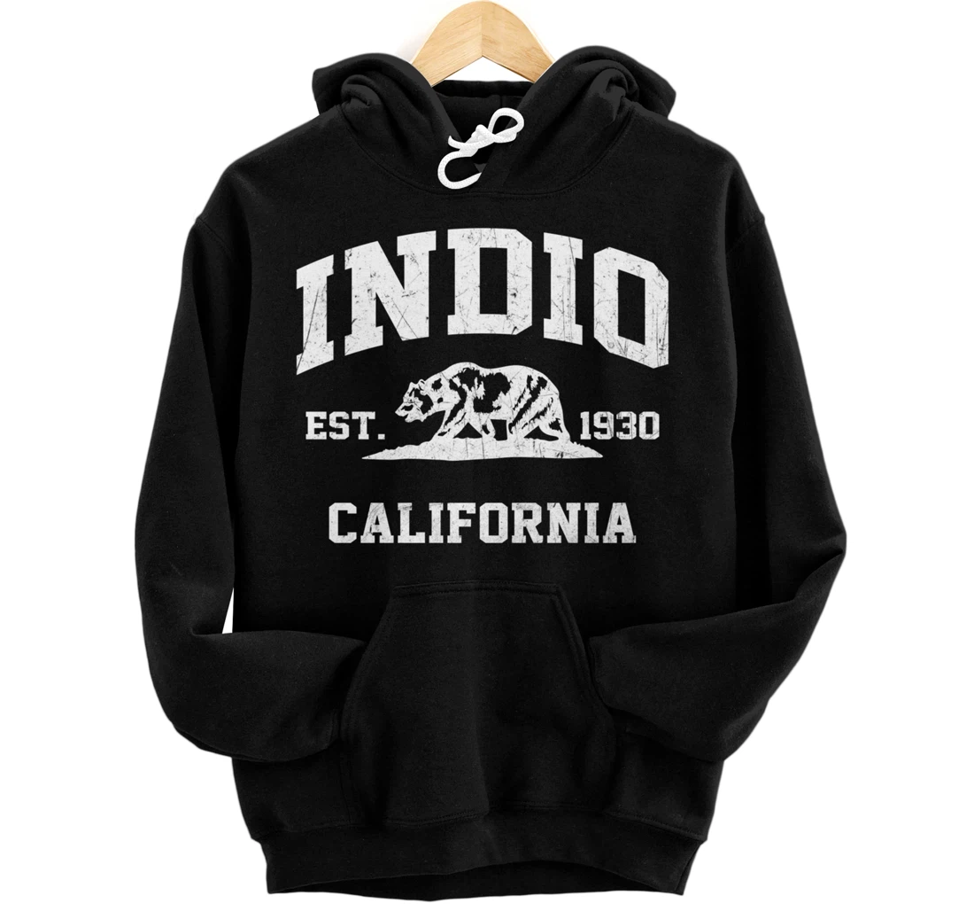 Personalized Indio California CA vintage state Athletic style Pullover Hoodie