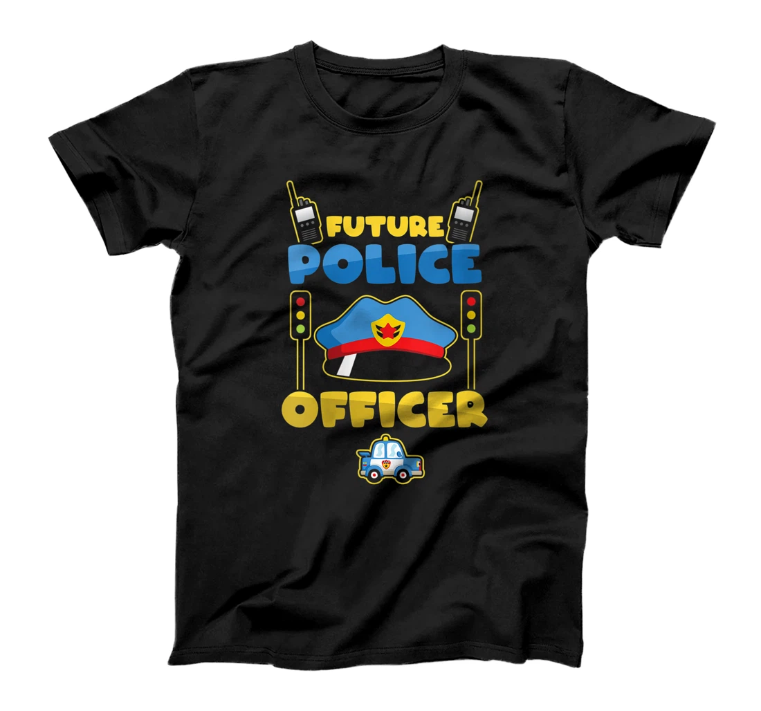 Societee Future Police Officer Cool Cute Girls Boys Toddler Long Sleeve T-Shirt