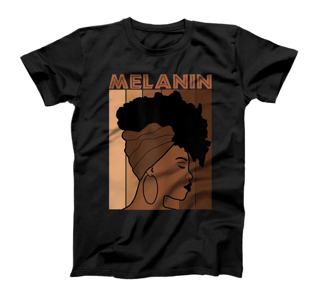 Personalized Melanin Shades African Woman Girl T-Shirt, Kid T-Shirt