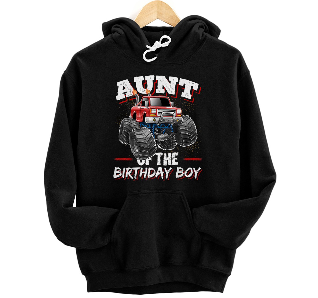 Personalized Aunt of the Birthday Boy Monster Truck Birthday Party T-Shirt