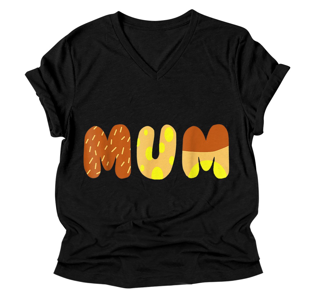 Personalized B.luey Mum shirt for moms on Mother's Day, Chili V-Neck T-Shirt V-Neck T-Shirt