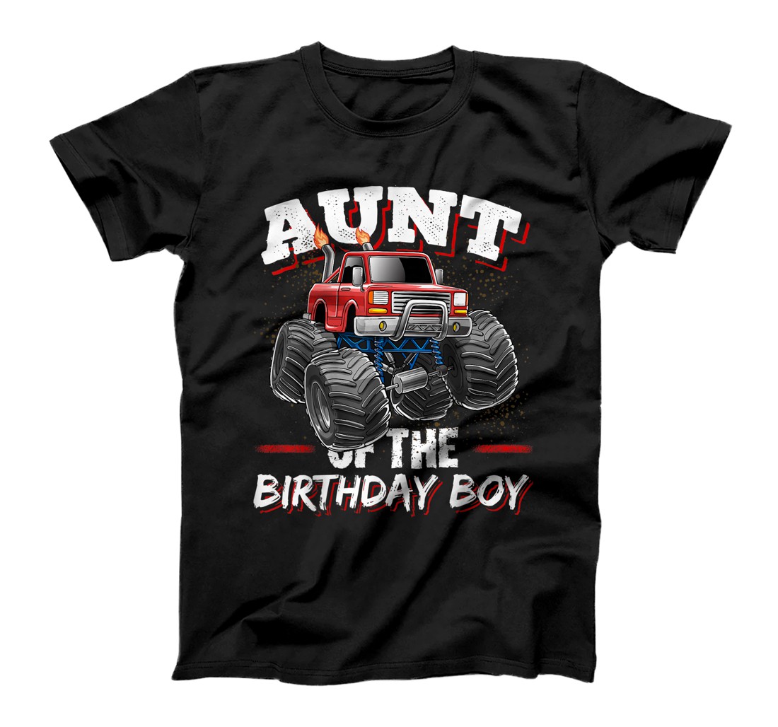 Personalized Aunt of the Birthday Boy Monster Truck Birthday Party T-Shirt, Kid T-Shirt