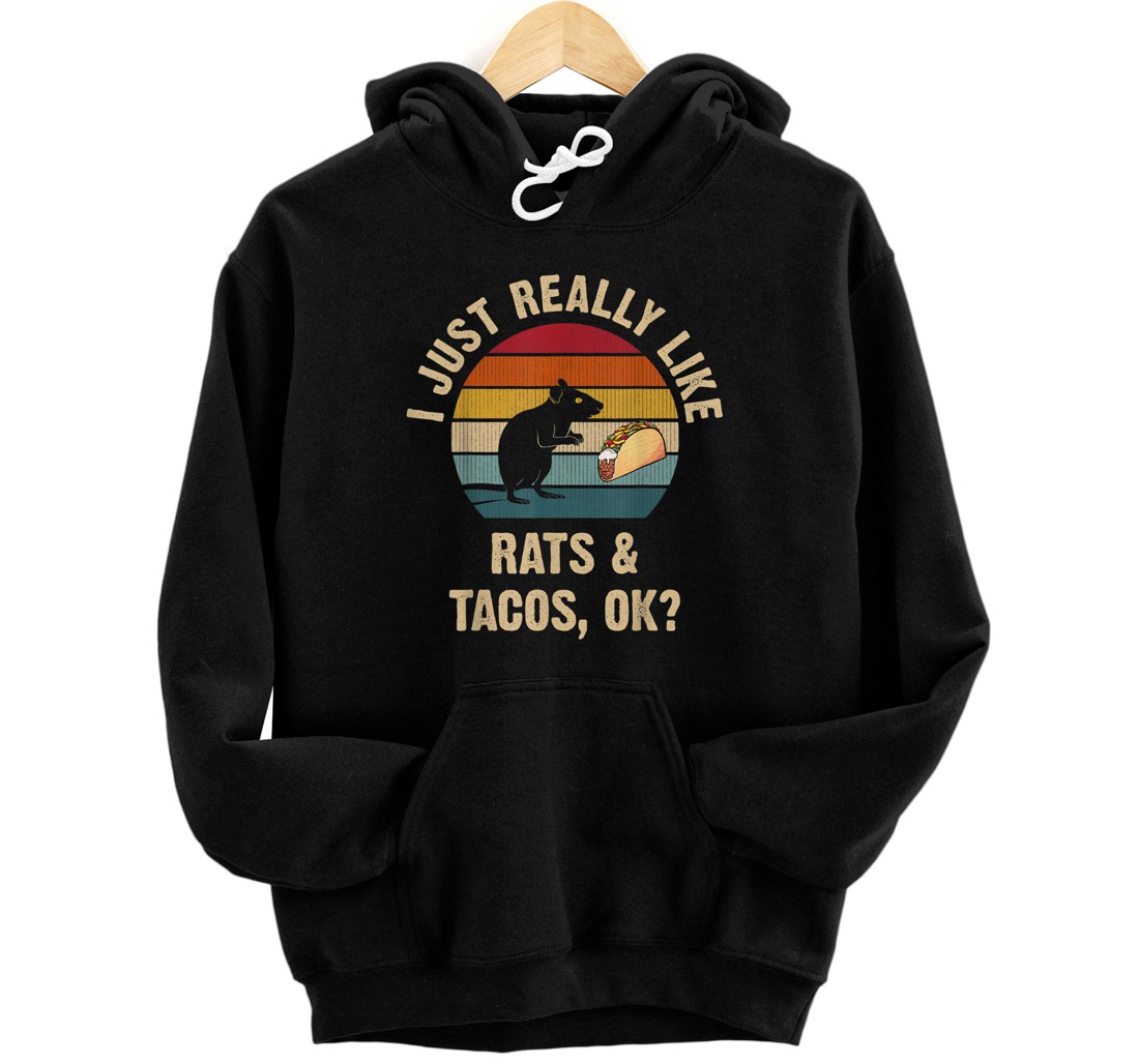 Personalized Rats and Tacos lover Cinco de mayo Taco Tuesday Cute Pullover Hoodie