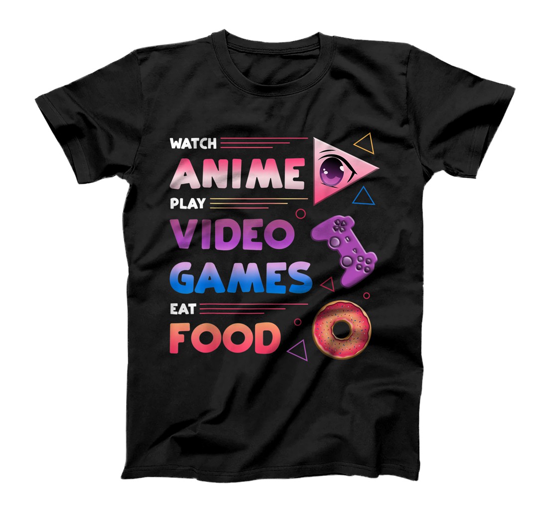 Personalized Anime Video Games & Food Gamer T-Shirt, Kid T-Shirt