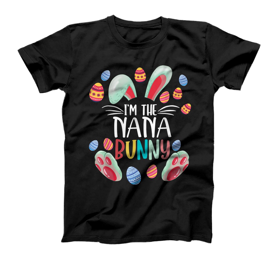 Personalized I'm The Nana Bunny Easter Day Bunny Family Matching Style T-Shirt, Women T-Shirt