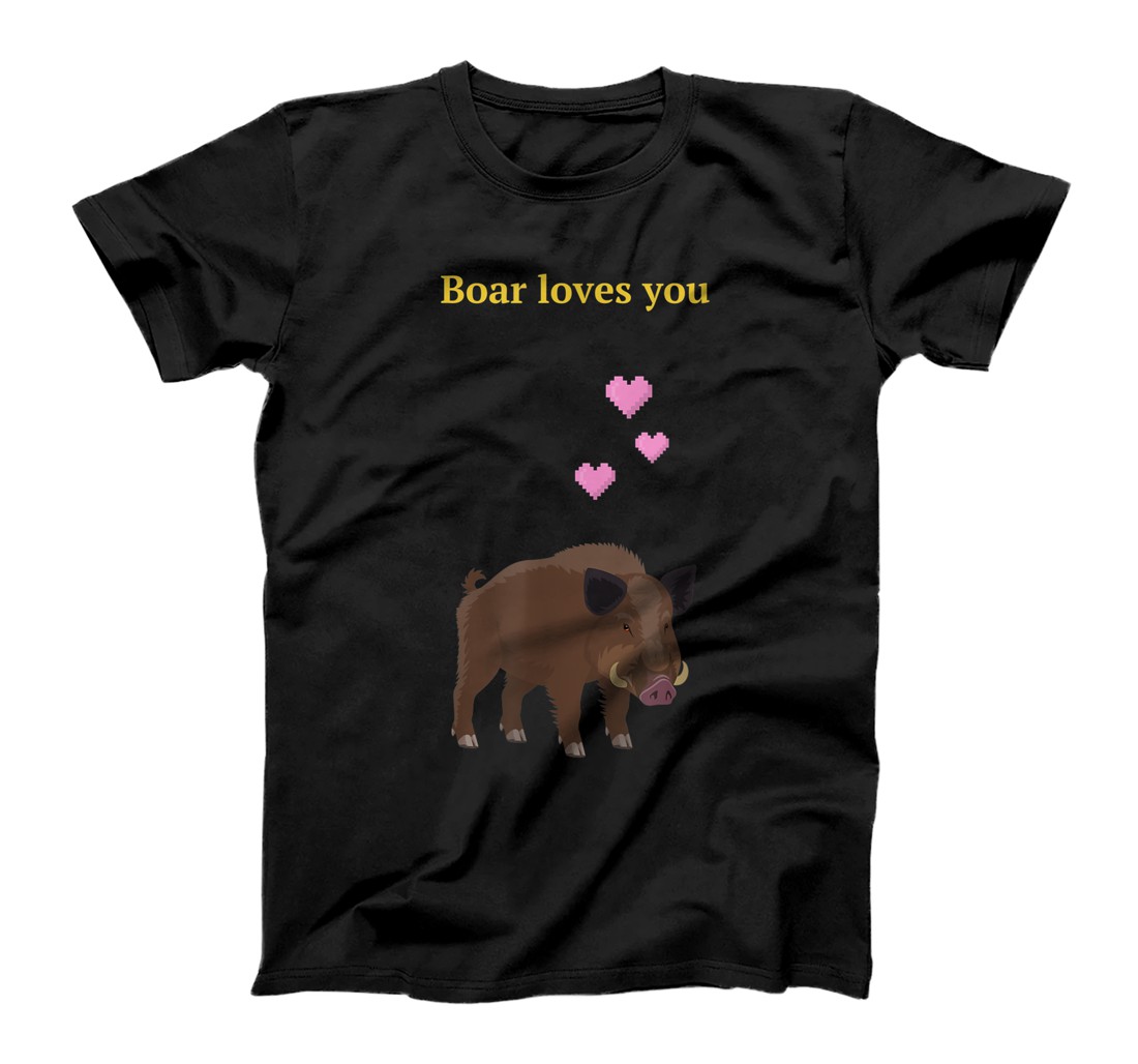 Personalized Boar loves you in Valheim T-Shirt, Women T-Shirt