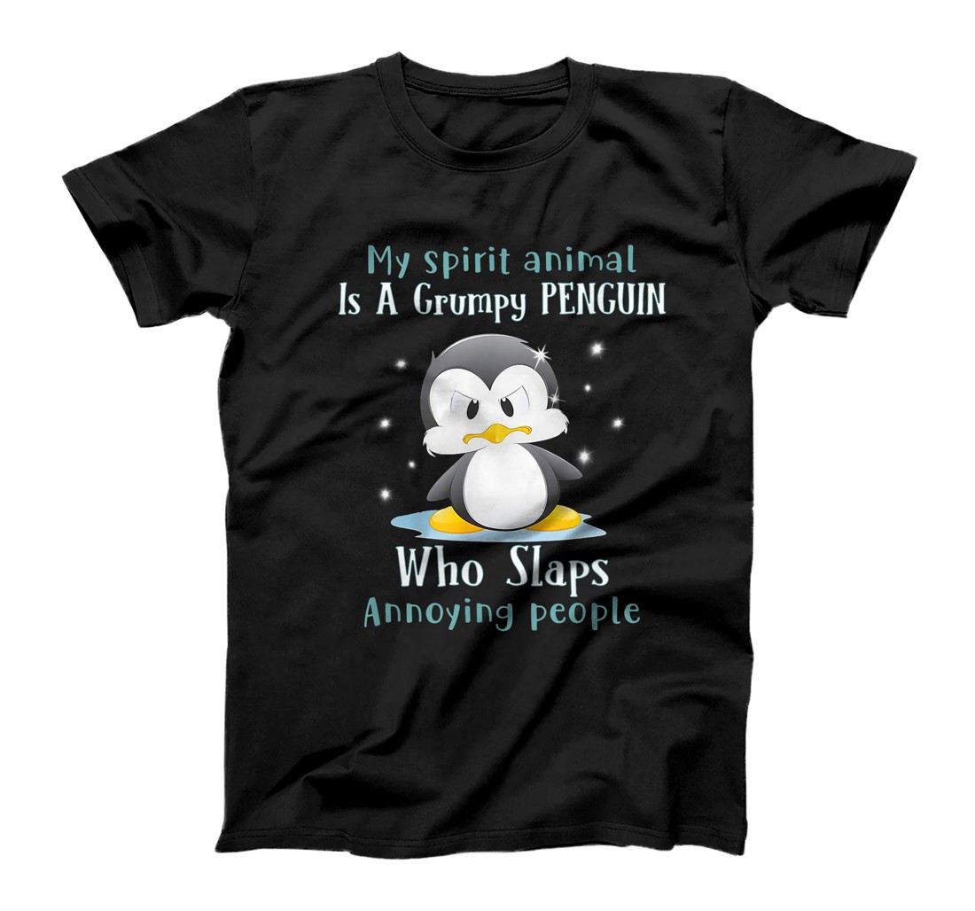 Personalized My Spirit Animal Is A Grumpy Penguin Lovers T-Shirt, Women T-Shirt