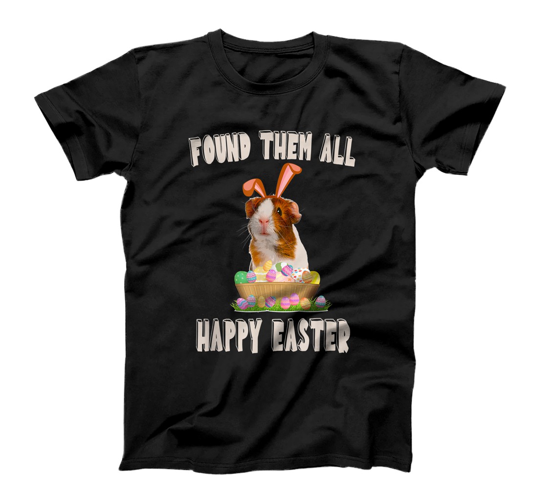 Personalized Funny Guinea Pig With cute Bunny Ears Easter Day Eggs Basket T-Shirt, Kid T-Shirt