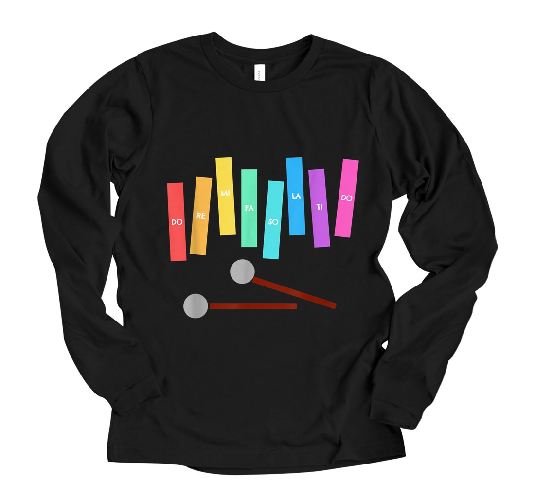 Personalized Music Xylophone Long Sleeve T-Shirt