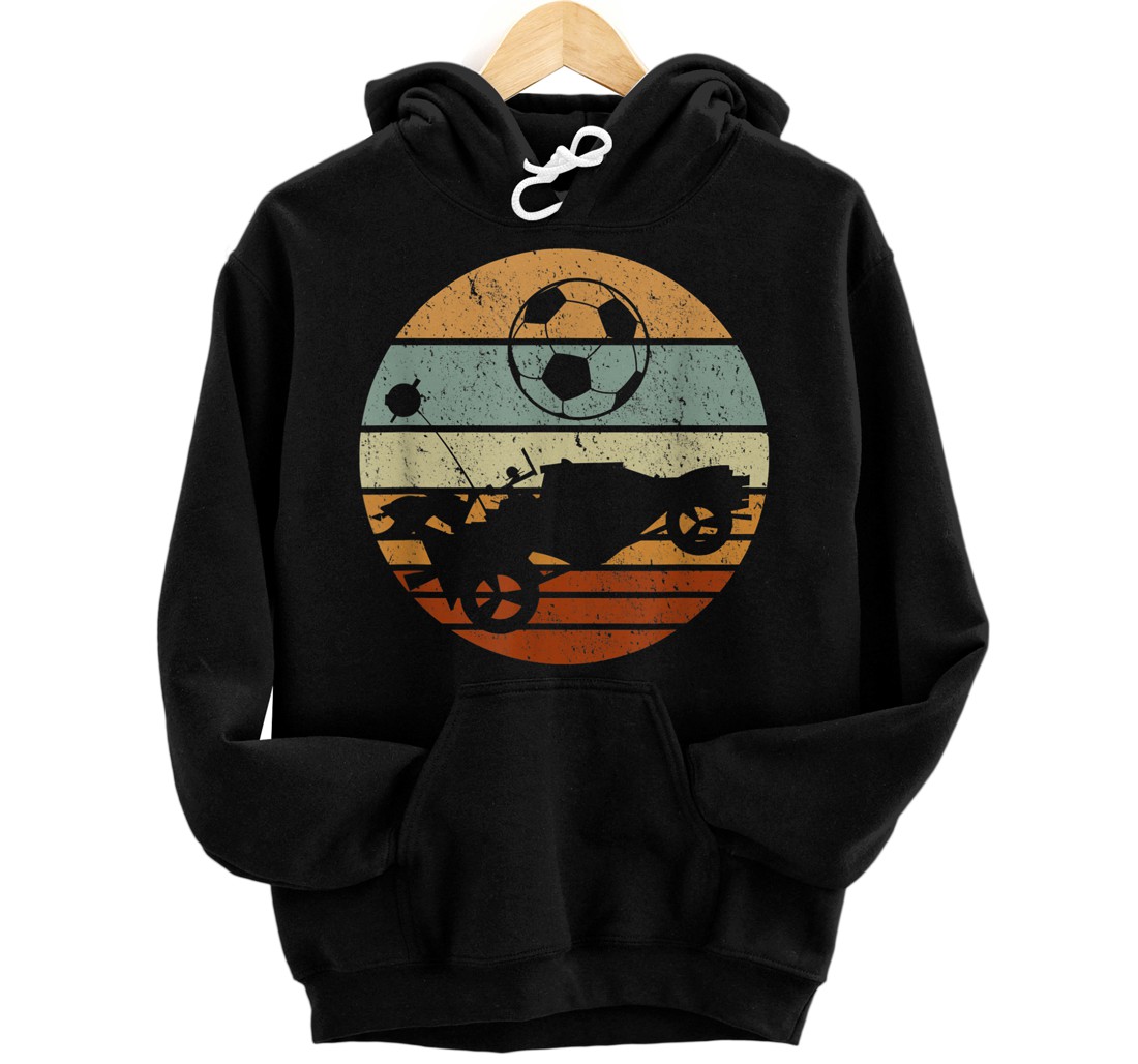 Personalized Retro Style Rocket RC Soccer Car League Gamer Pullover Hoodie