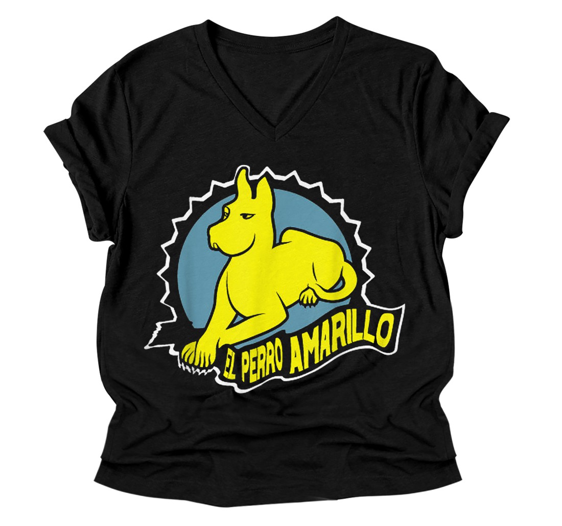 Personalized El Perro Amarillo Camisa V-Neck T-Shirt