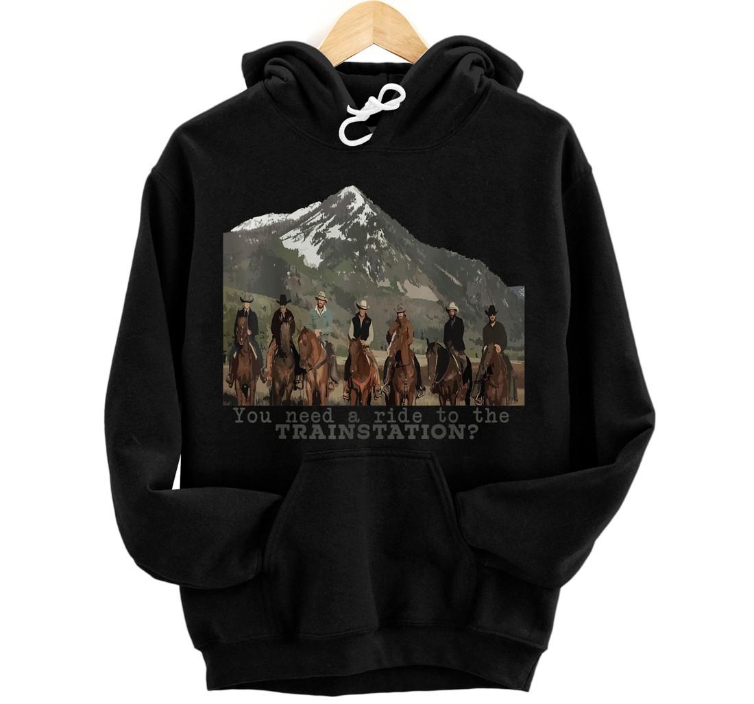 Personalized Yellowstone Train Station Pullover Hoodie