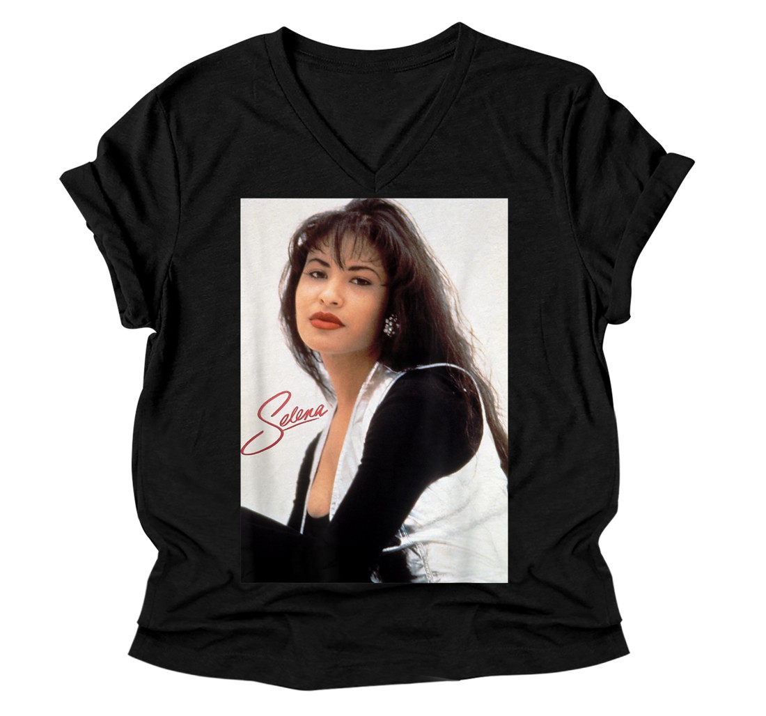 Personalized Vintage Selenas Quintanilla love Retro Music 80s 70s V-Neck T-Shirt