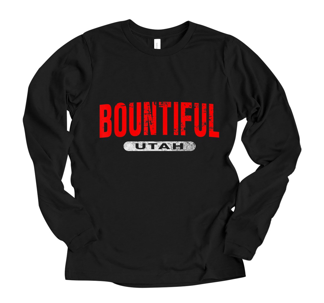 Personalized BOUNTIFUL UT UTAH Funny USA City Roots Custom Vintage Gift Long Sleeve T-Shirt