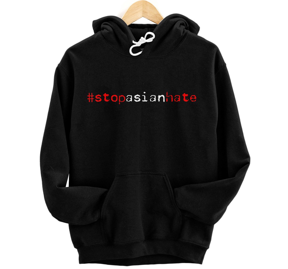 Personalized Stop Asian Hate Support Asian Americans Social Justice Panda Pullover Hoodie