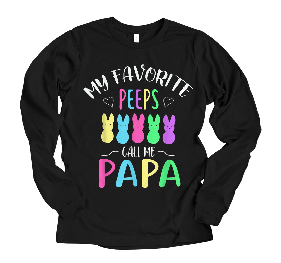 Personalized My Favorite Peeps Call Me Papa Long Sleeve T-Shirt