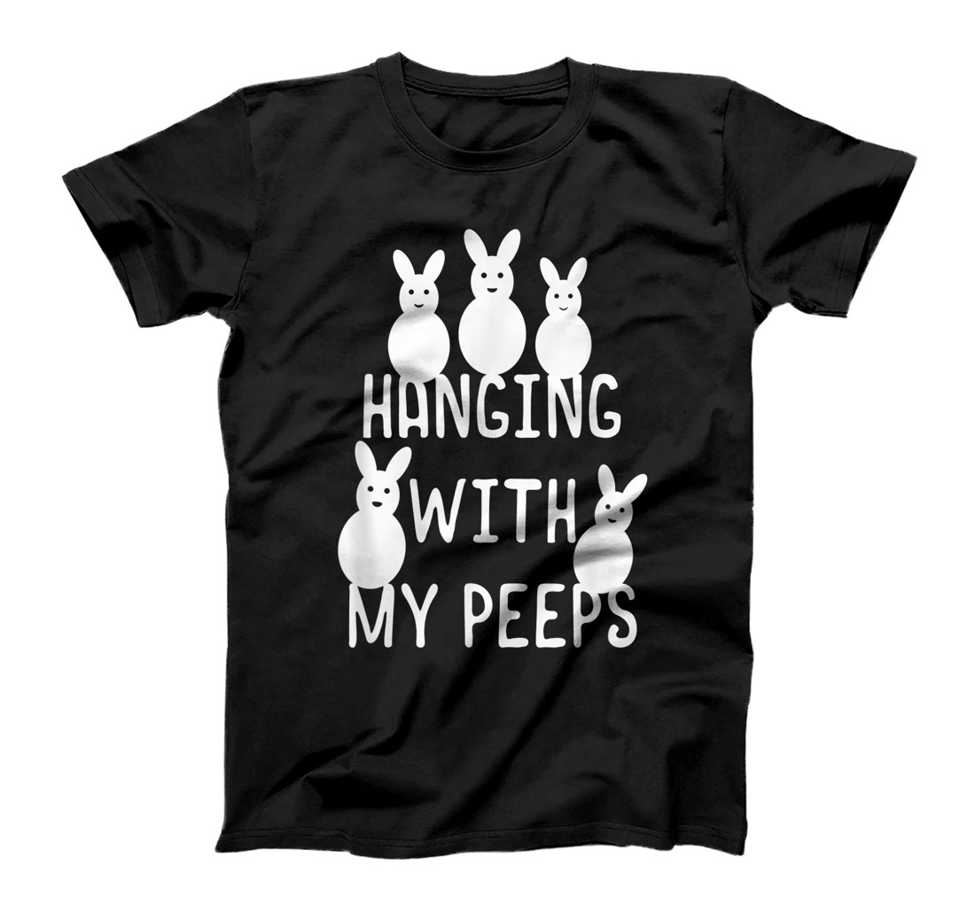 Personalized Hanging With My Peeps Easter Bunny Easter Family Matching T-Shirt, Kid T-Shirt