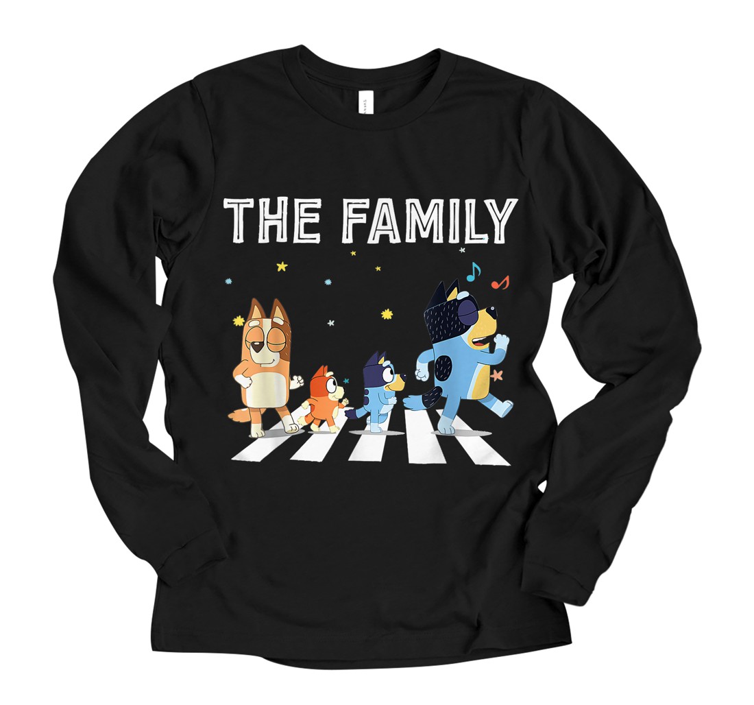 Personalized The Heel.er Family B.lue.y Dad Mom For Lover Long Sleeve T-Shirt