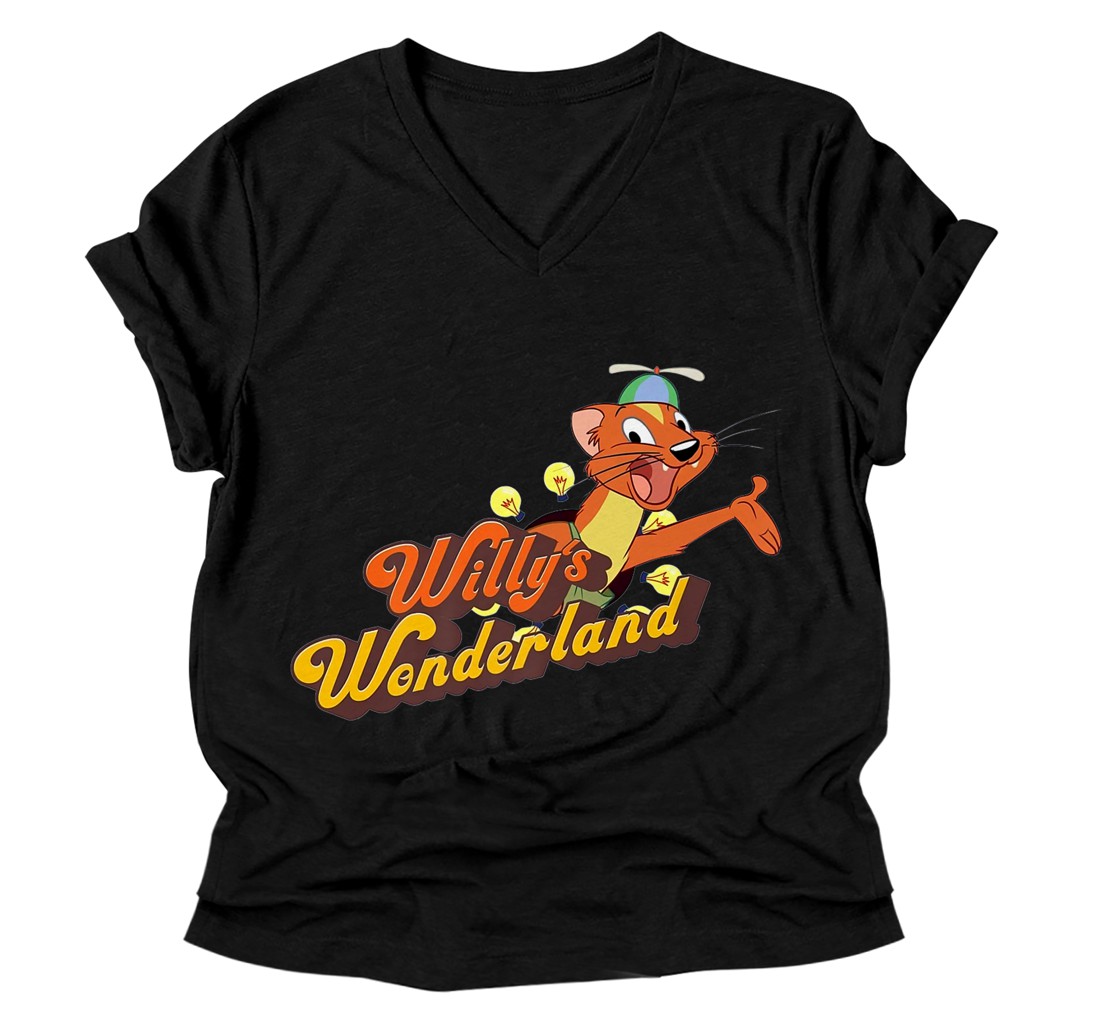Personalized Funny Willy Wonderlands Baby Girl Gift T-shir V-Neck T-Shirt Premium V-Neck T-Shirt