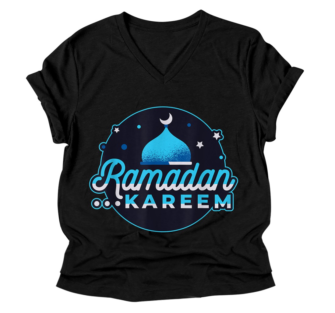 Personalized Ramadan Kareem V-Neck T-Shirt V-Neck T-Shirt