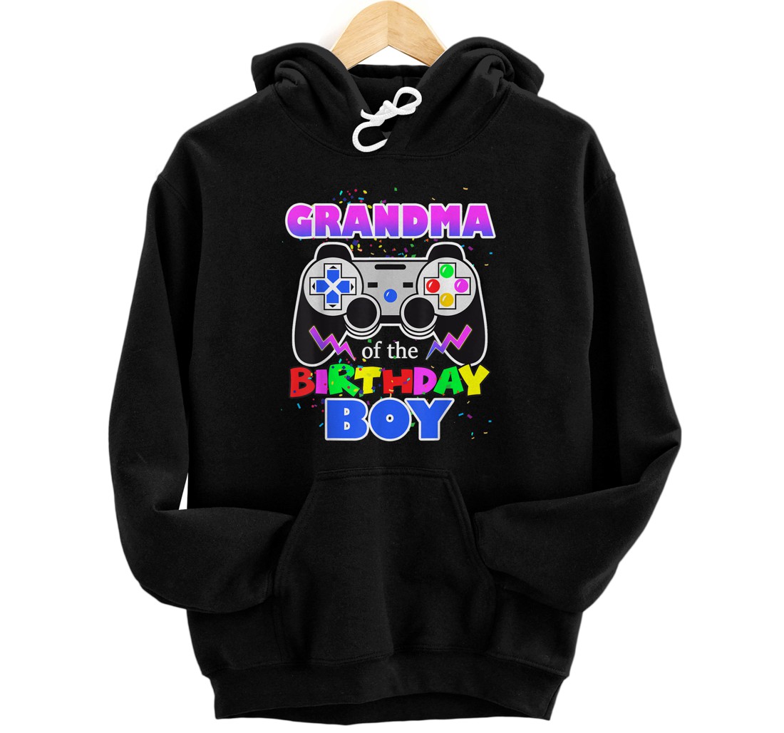 Personalized Grandma of the Birthday Boy Video Game Birthday Party Pullover Hoodie