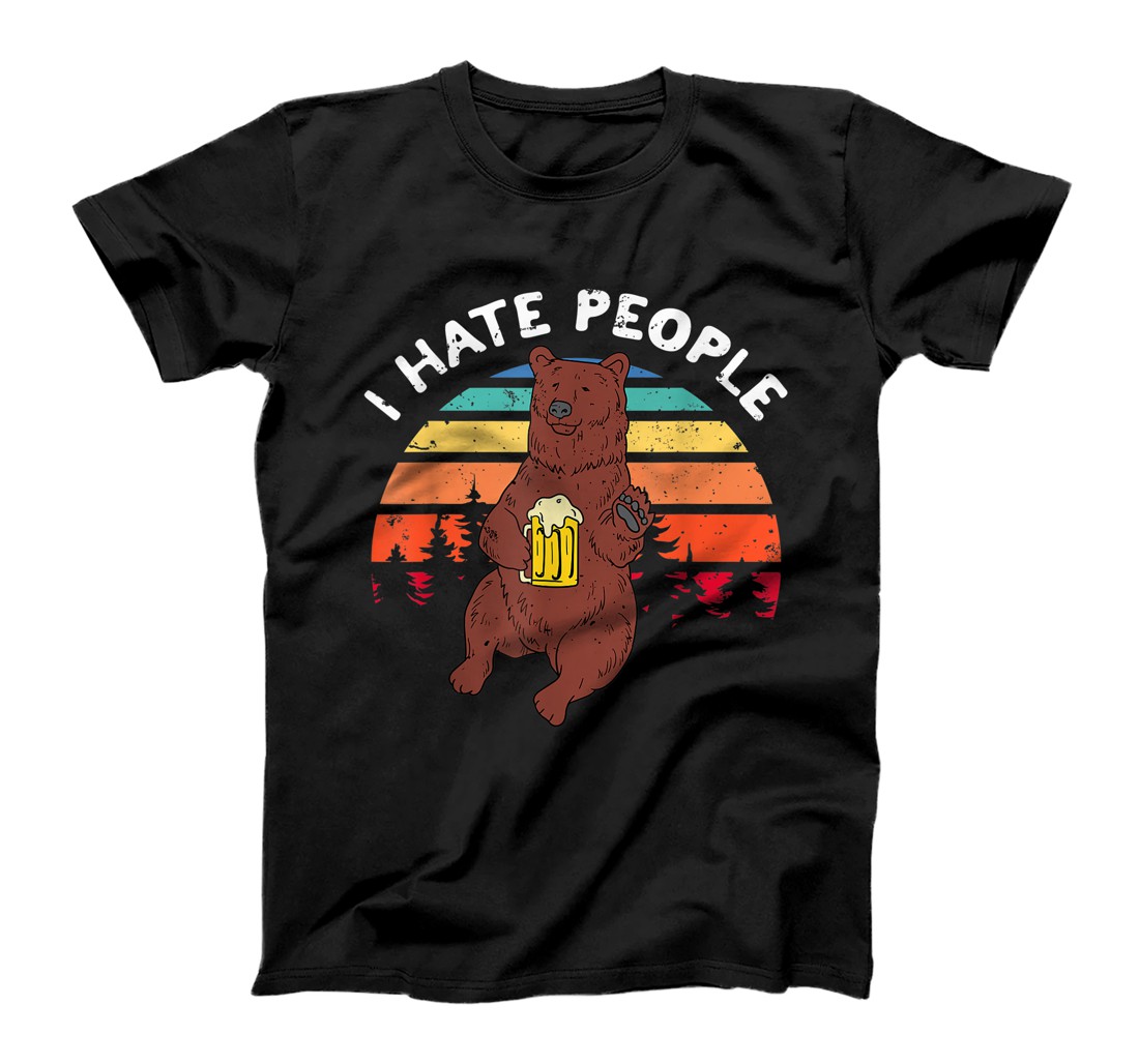 Personalized I Hate People - Funny Camping Trekking Outdoor Hiking T-Shirt, Women T-Shirt