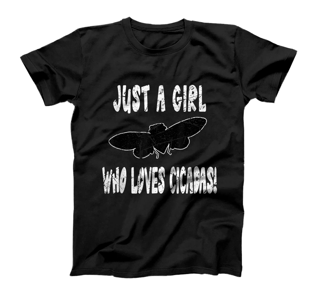 Personalized Vintage Just A Girl Who Loves Cicadas - Brood X 2021 T-Shirt, Kid T-Shirt and Women T-Shirt