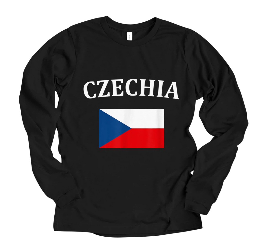 Personalized Czech Republic Flag Czechia Czech Pride Long Sleeve T-Shirt