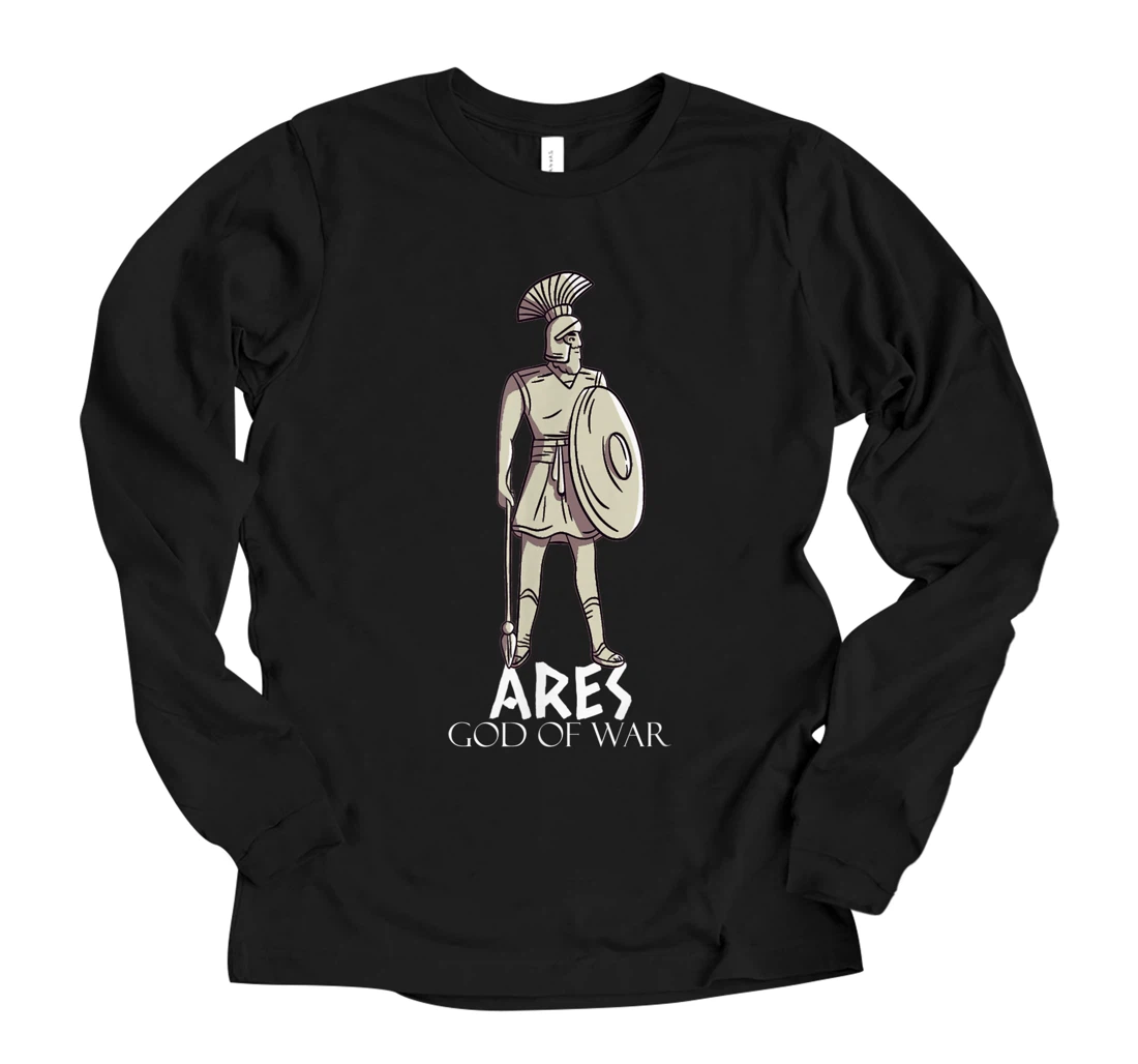 Personalized Greek Mythology Ares God of War Long Sleeve T-Shirt