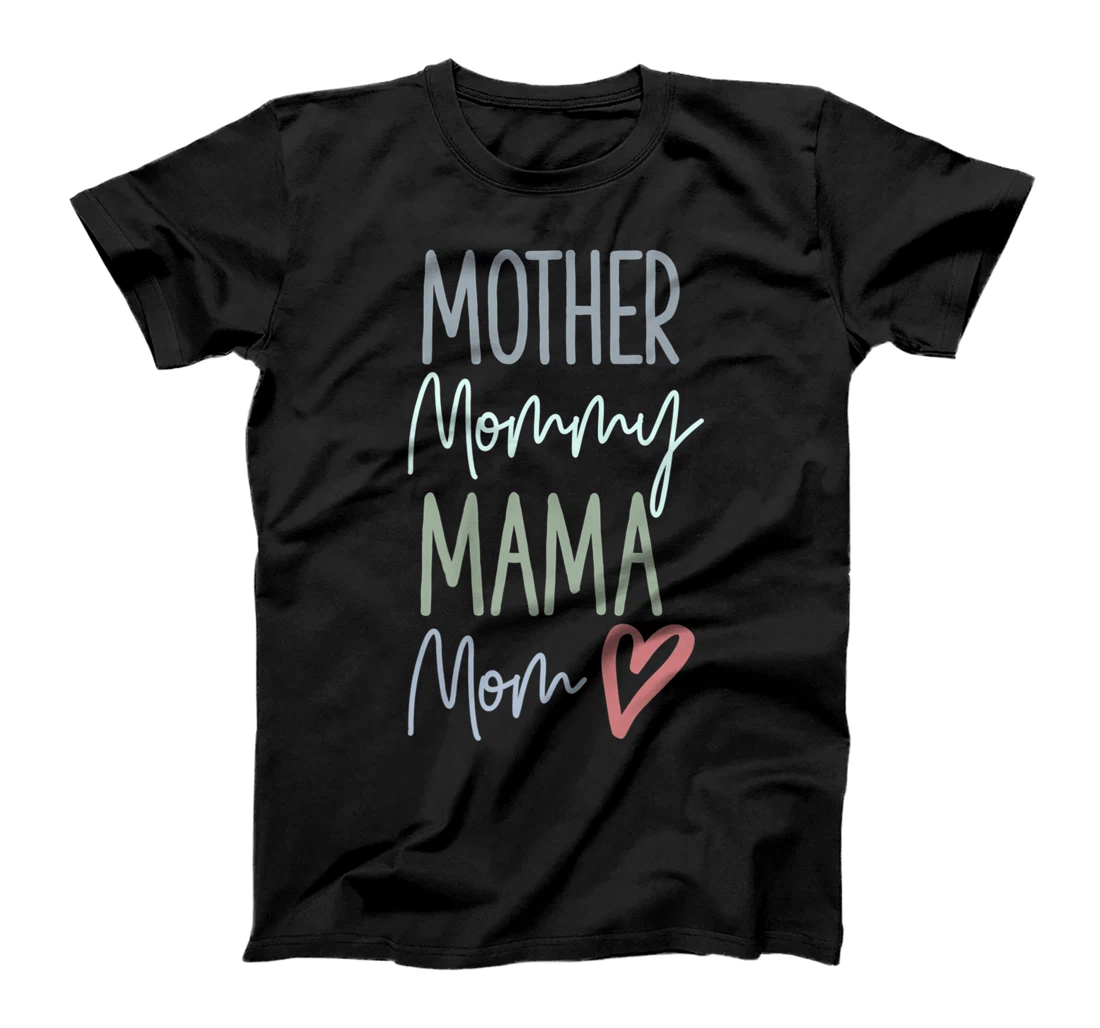 Personalized Mother, Mommy, Mama, Mom Heart, All About Mother's Day Premium T-Shirt, Women T-Shirt