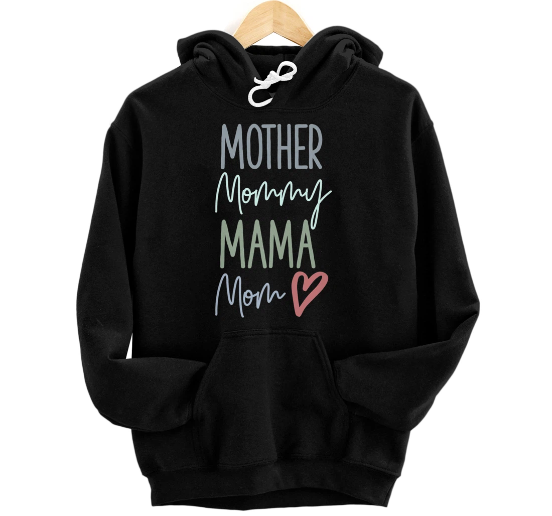 Personalized Mother, Mommy, Mama, Mom Heart, All About Mother's Day Premium Pullover Hoodie