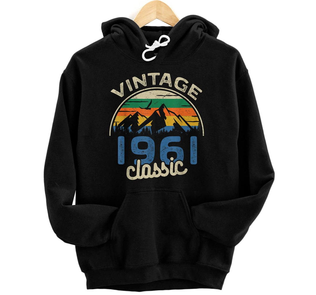 Personalized Birthday 365 Vintage 1961 Classic Birthday Gifts Pullover Hoodie
