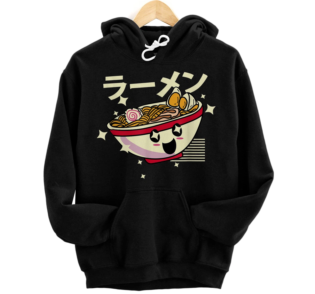 Personalized Ramen Bowl Noodles Kawaii Japanese Food Anime Pullover Hoodie