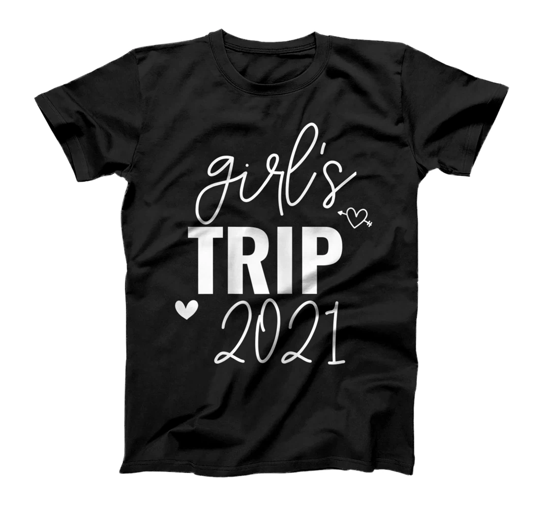 Personalized Womens Girls Trip 2021 Vacation Weekend Getaway Matching BFF T-Shirt, Women T-Shirt