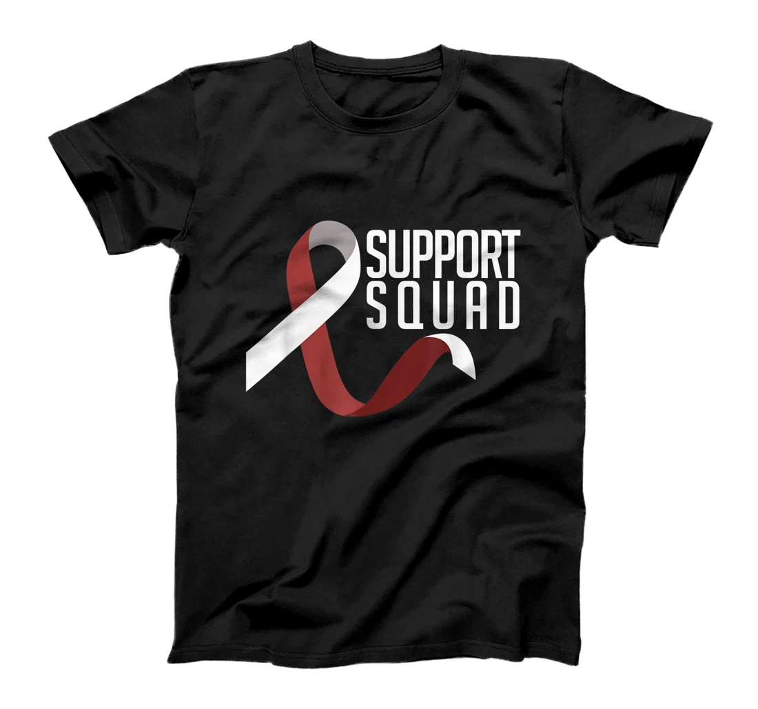 Personalized Support Squad Throat Oral Head & Neck Cancer Awareness T-Shirt, Kid T-Shirt and Women T-Shirt