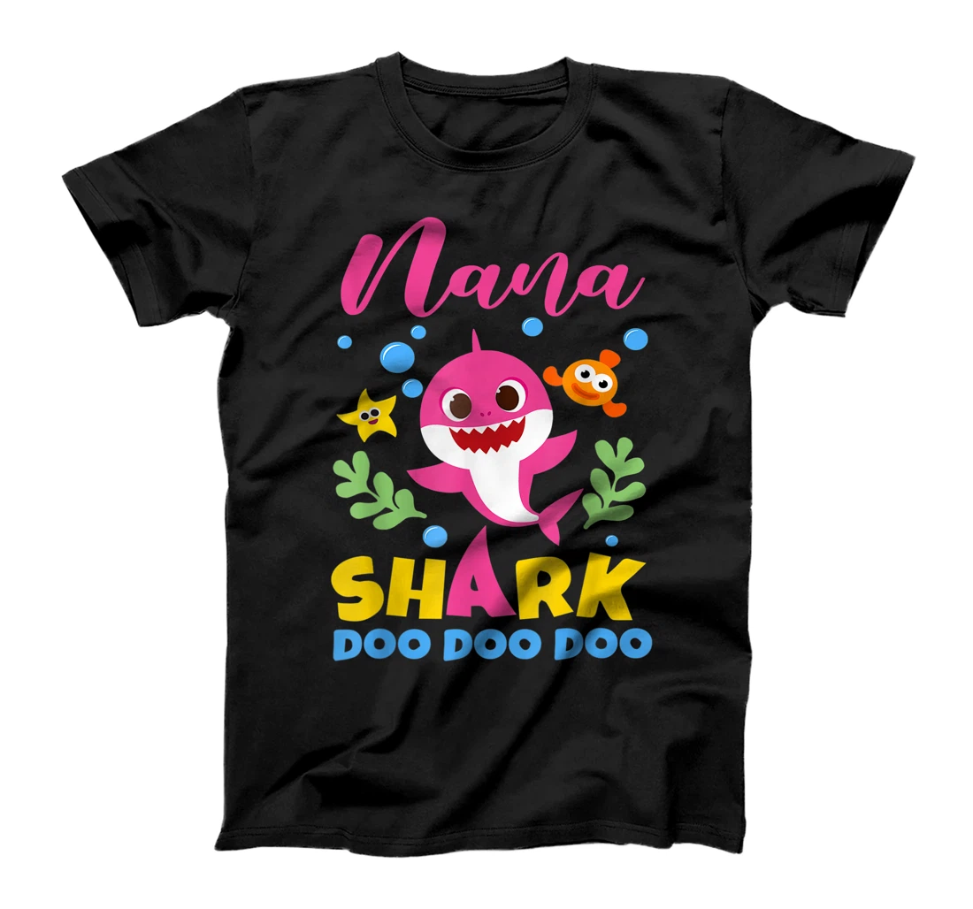 Personalized Nana Shark Gift Cute Baby Shark Family Matching T-Shirt, Kid T-Shirt and Women T-Shirt