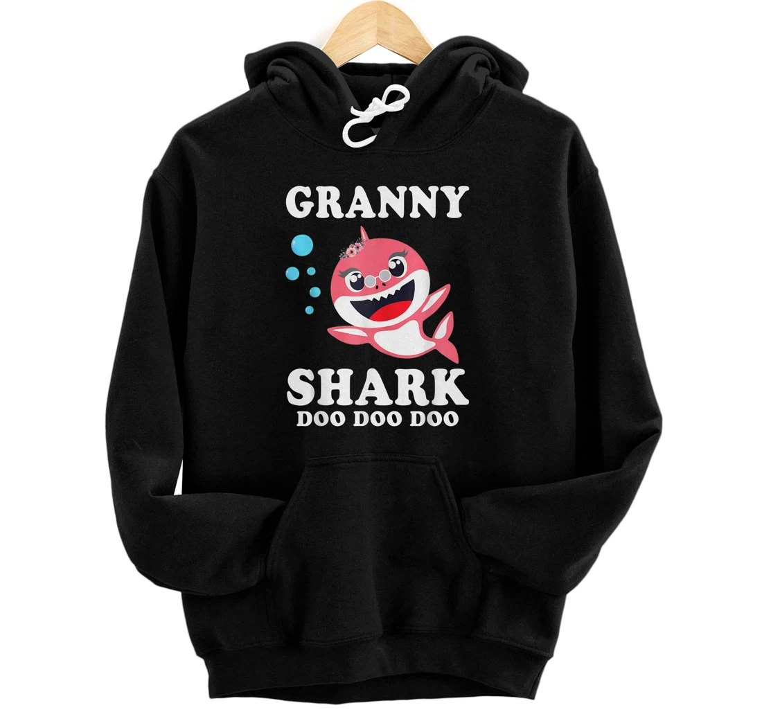 Personalized Granny Shark Shirt, Funny Mother's Day Gift Pullover Hoodie