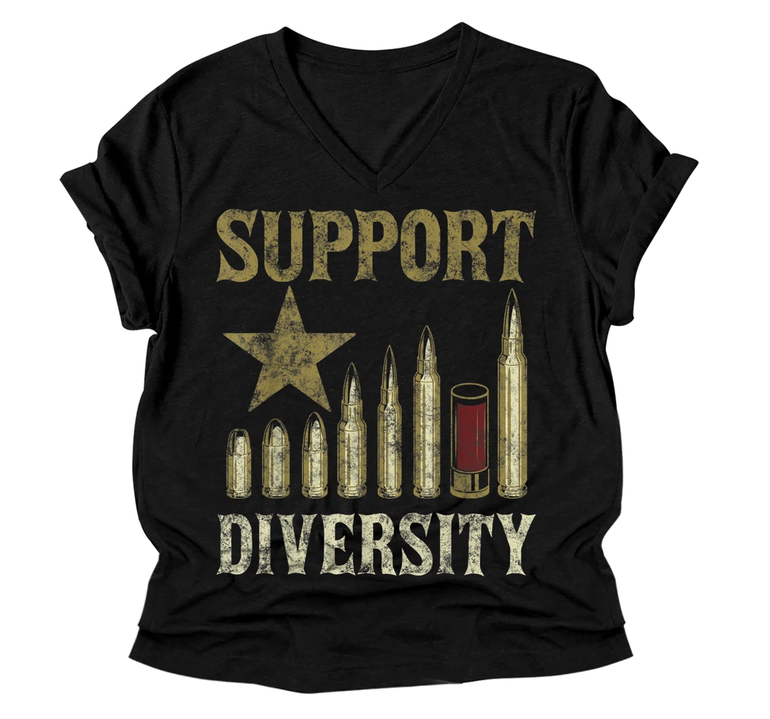 SUPPORT DIVERSITY V-Neck T-Shirt