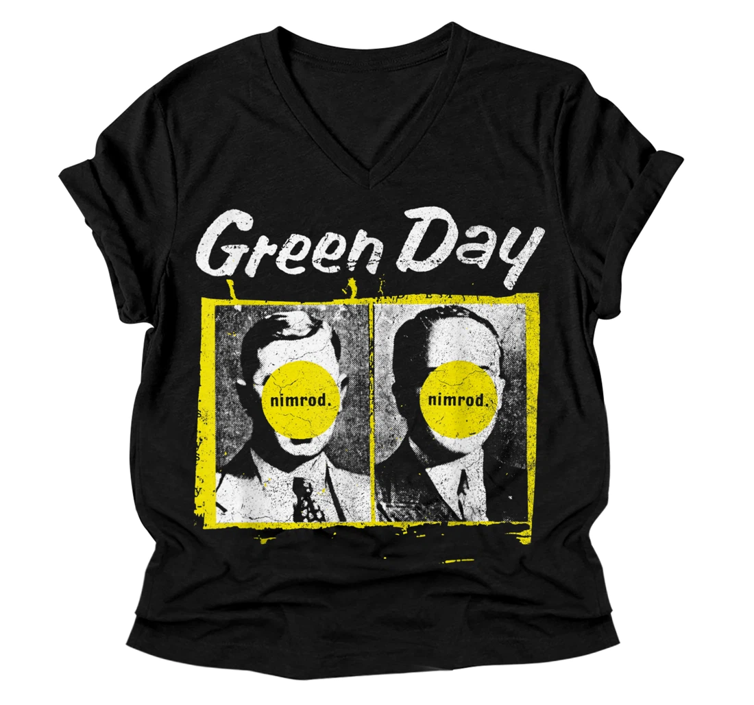 Green Day Nimrod V-Neck T-Shirt