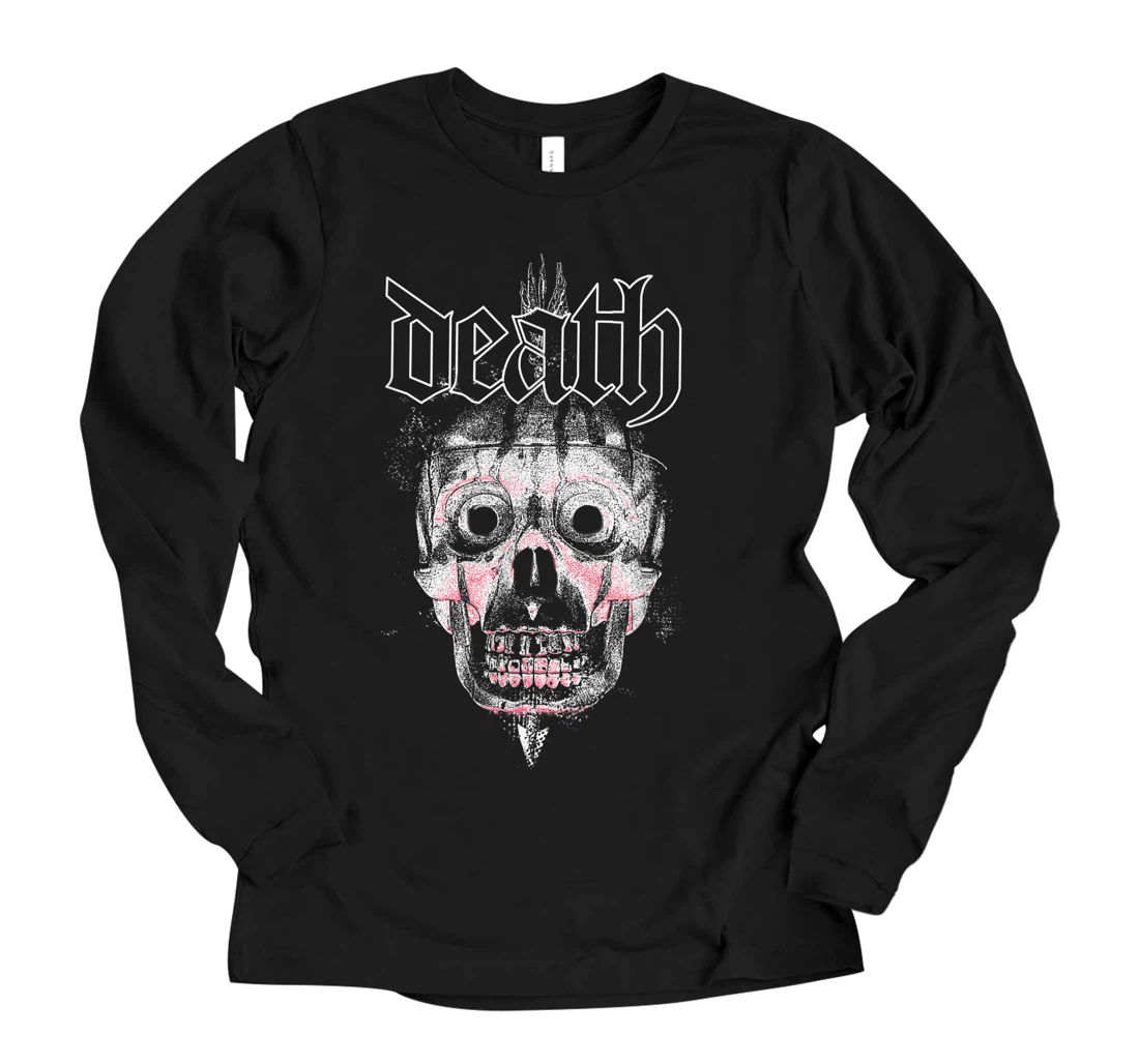 Alternative Clothes Aesthetic Goth Women - Death Skull Long Sleeve T-Shirt