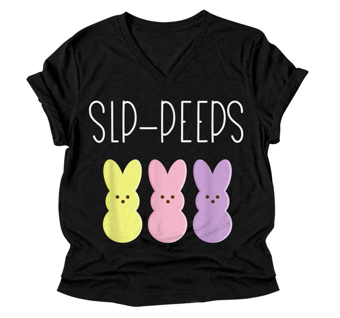 SLP Easter Bunny Peep V-Neck T-Shirt V-Neck T-Shirt