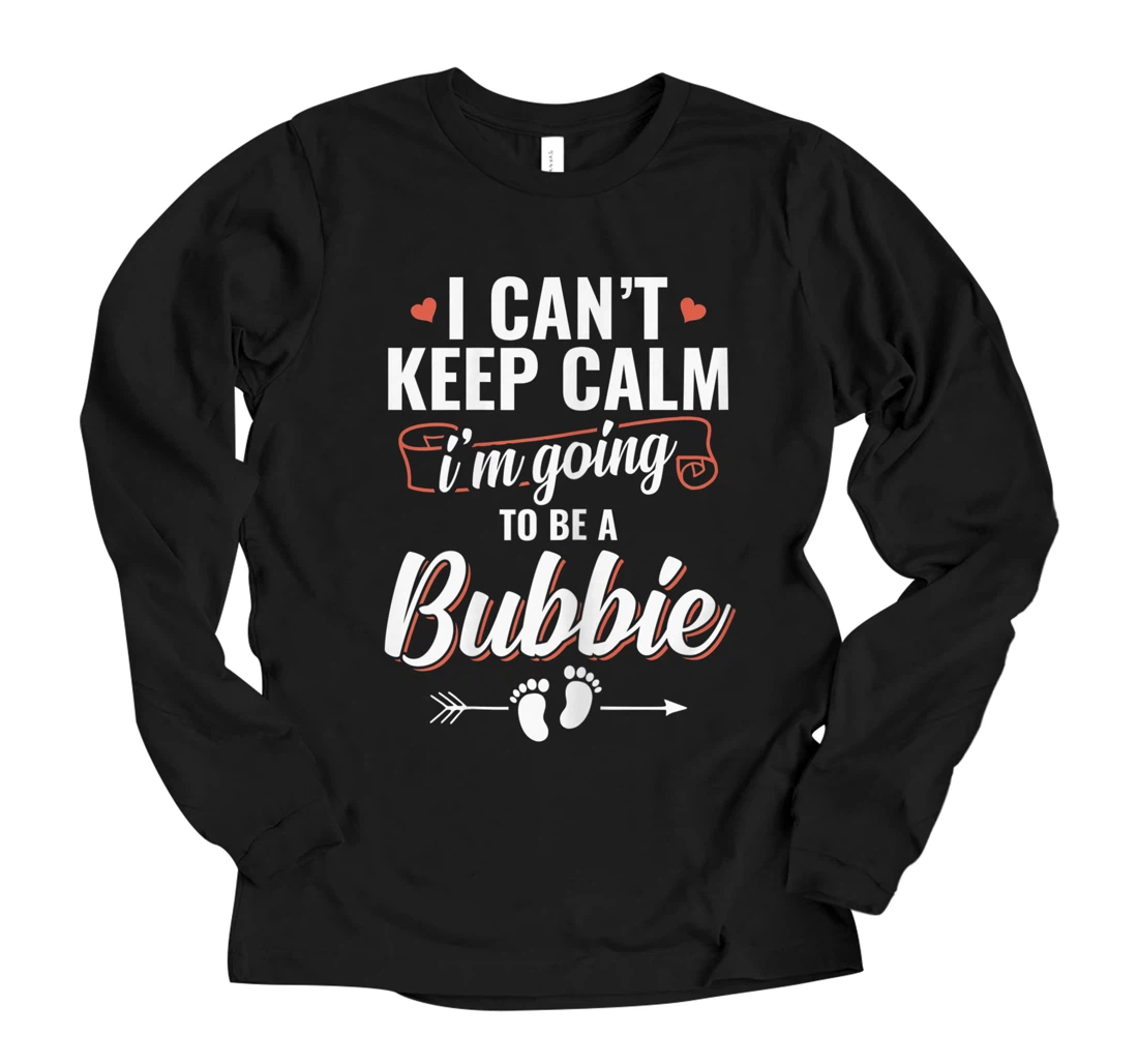 Personalized Womens I'm Going To Be a Bubbie Funny Mother's day Long Sleeve T-Shirt
