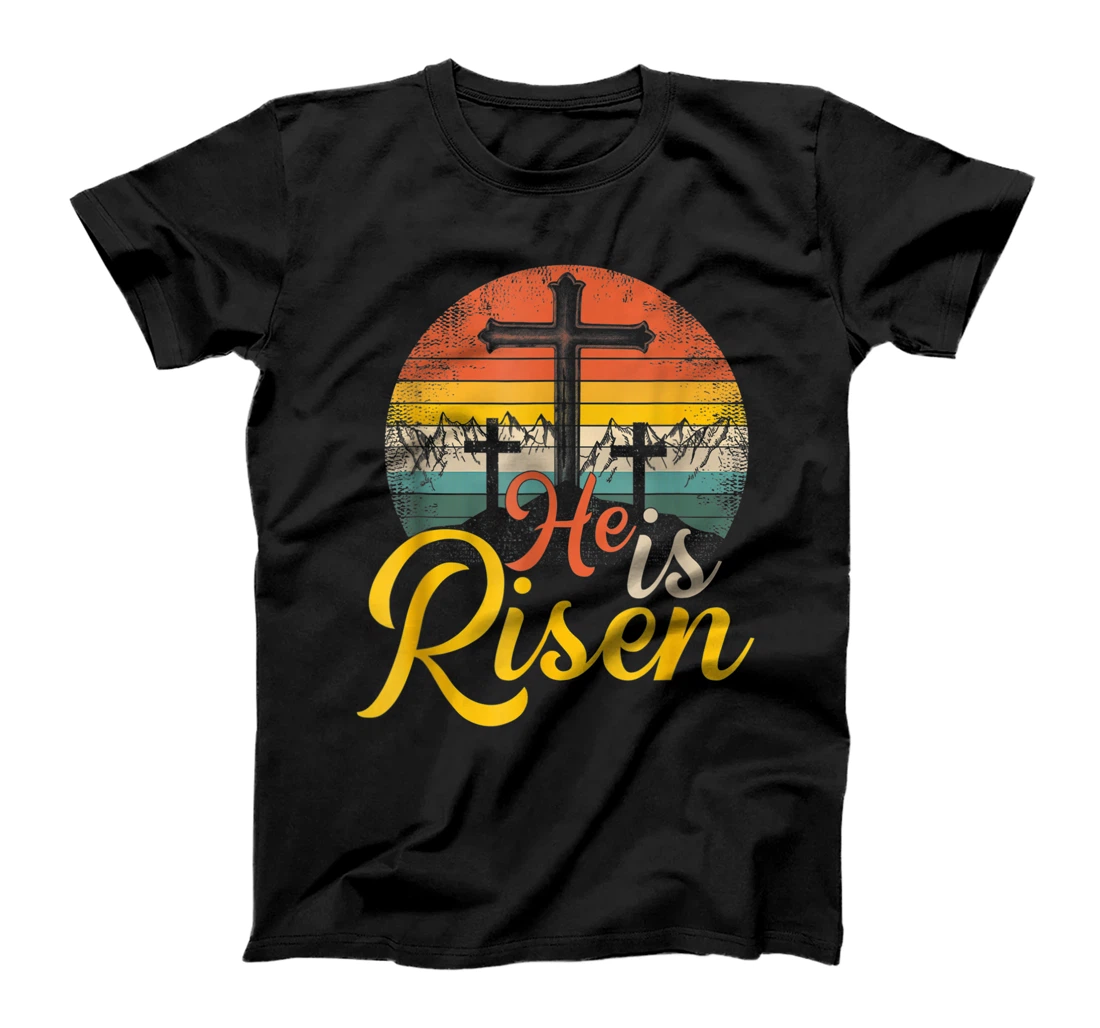 Personalized He Is Risen - Christian Easter Jesus T-Shirt, Kid T-Shirt and Women T-Shirt