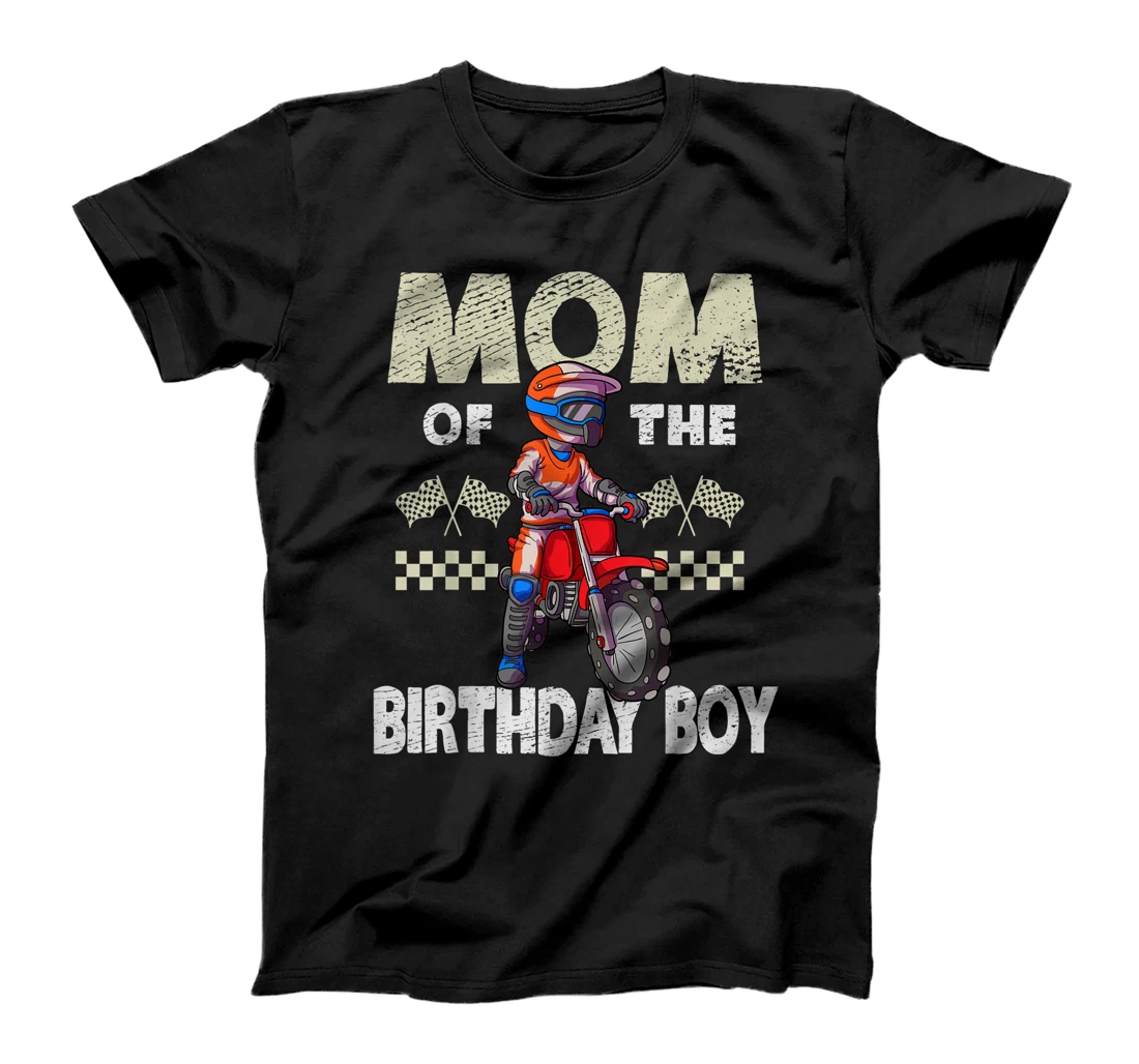 Personalized Motocross MX Mom Birthday Boy MX Family Dirt Bike Birthday T-Shirt, Women T-Shirt