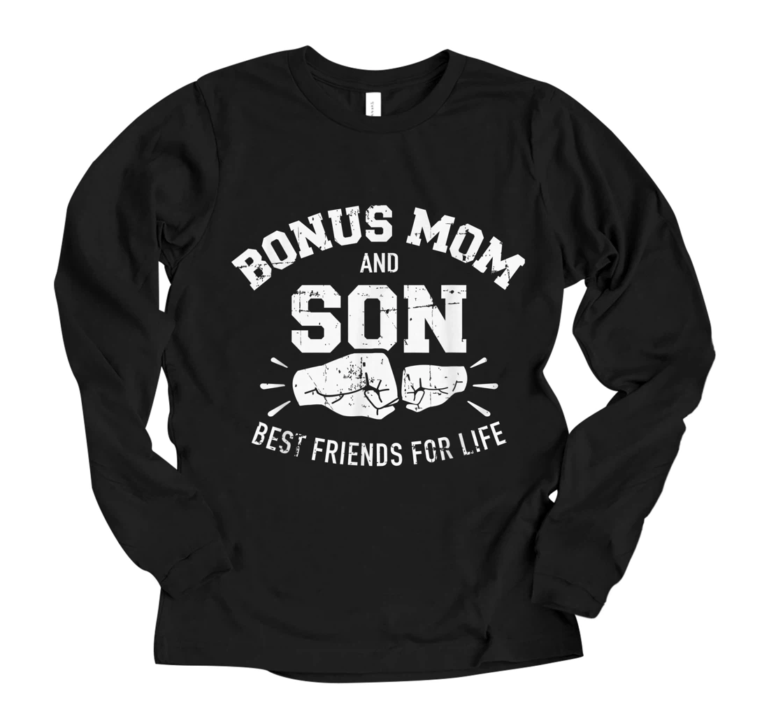 Personalized Bonus mom and son best friends for life Long Sleeve T-Shirt