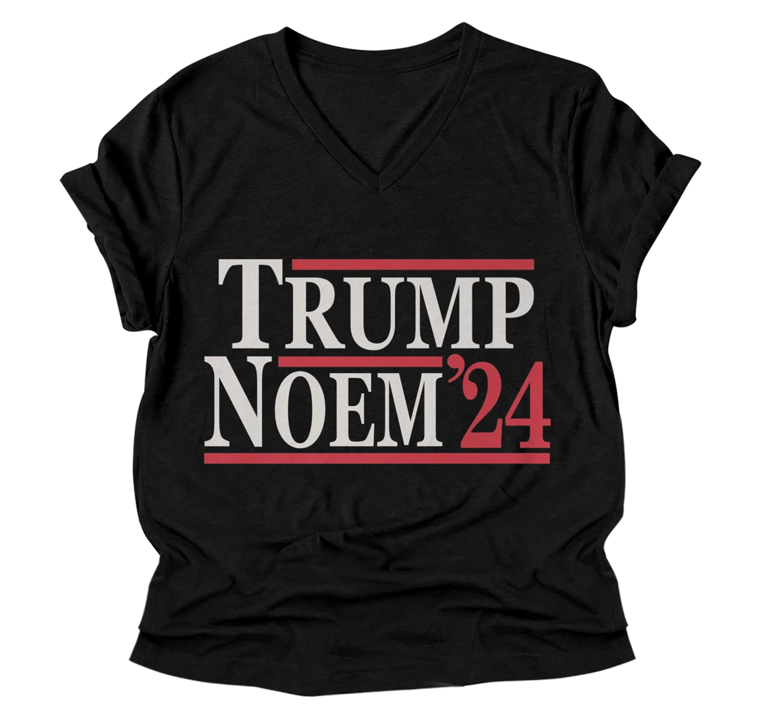 Personalized Donald Trump Kristi Noem 2024 Premium V-Neck T-Shirt